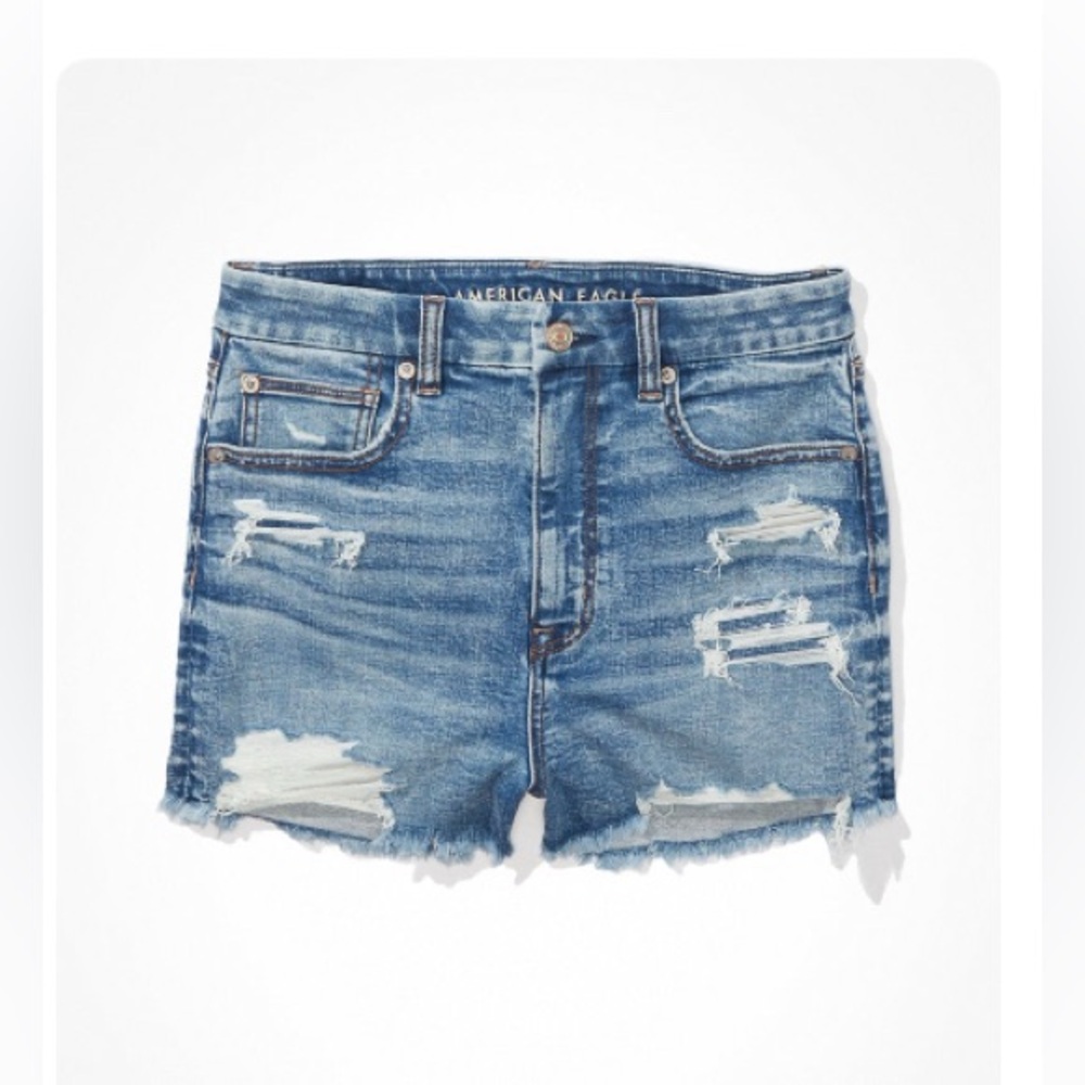 American Eagle Stretch Curvy High-Waisted Denim Short